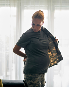 Pregnant Female Soldier